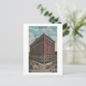 Spokane, WA - Uitzicht Davenport Hotel Briefkaart (Staand voorkant)