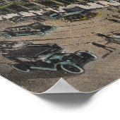 Spokane, WA - Uitzicht Davenport Hotel Poster (Hoek)