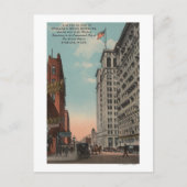 Spokane, WA - Uitzicht in het centrum met horeca Briefkaart (Voorkant)