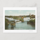 Spokane, WA - Uitzicht Midden-Herfsten & rivier Briefkaart (Voorkant)