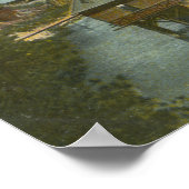 Spokane, WA - Uitzicht Midden-Herfsten & rivier Poster (Hoek)