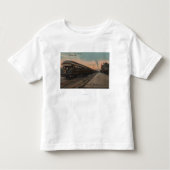 Spokane, WA - Uitzicht van N. Pacifische trein en  Kinder Shirts (Voorkant)