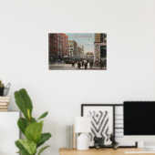 Spokane, WA - Uitzicht van Riverside Ave. & Howard Poster (Thuiskantoor)