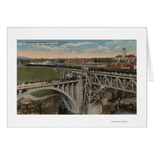 Spokane, WA - Voltooiing van de Stille-Oceaanspoor