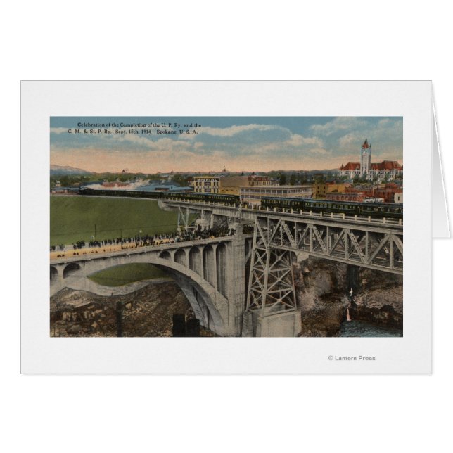 Spokane, WA - Voltooiing van de Stille-Oceaanspoor (Voorkant Horizontaal)