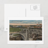 Spokane, WA - Voltooiing van de Stille-Oceaanspoor Briefkaart (Voorkant / Achterkant)