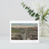 Spokane, WA - Voltooiing van de Stille-Oceaanspoor Briefkaart (Staand voorkant)