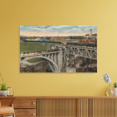 Spokane, WA - Voltooiing van de Stille-Oceaanspoor Canvas Afdruk (Insitu (Woonkamer))