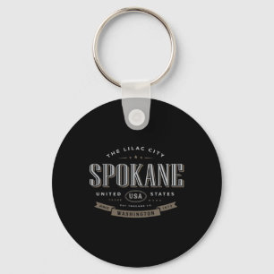 Spokane Wa Washington De Seringstad Vakantie Aande Sleutelhanger