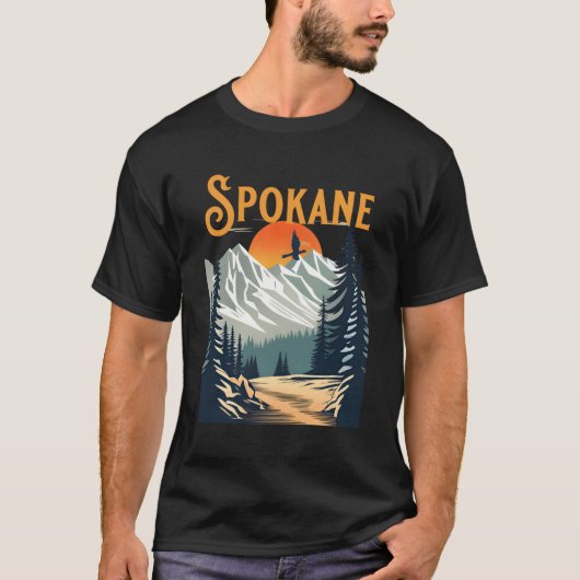 Spokane wandelen t-shirt (Voorkant)