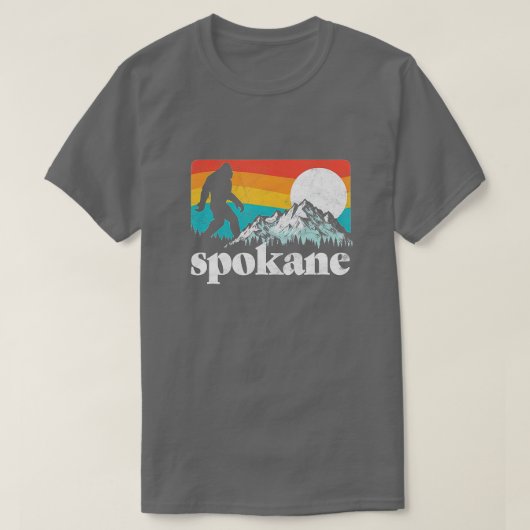 Spokane Washington Bigfoot T-shirt (Design voorkant)