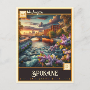 Spokane, Washington Briefkaart