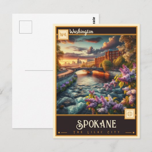 Spokane, Washington|  Briefkaart (Voorkant / Achterkant)
