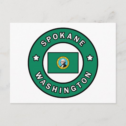 Spokane Washington Briefkaart (Voorkant)