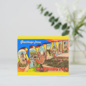 Spokane Washington Briefkaart (Staand voorkant)