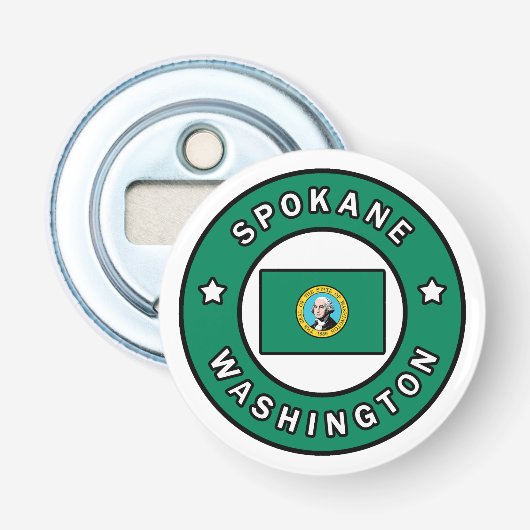 Spokane Washington Button Flesopener (Voorkant)