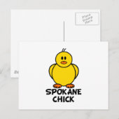 Spokane Washington Chick Briefkaart (Voorkant / Achterkant)