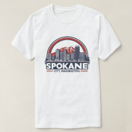 Spokane Washington DC Skyline T-shirt