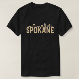 Spokane Washington DC Skyline T-shirt
