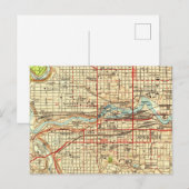 Spokane Washington Gonzaga  kaart (Voorkant / Achterkant)