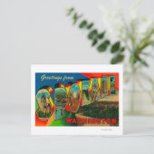 Spokane, Washington - Grote letterscènes 2 Briefkaart (Staand voorkant)