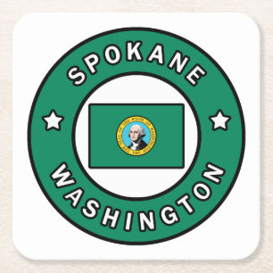 Spokane Washington Kartonnen Onderzetters