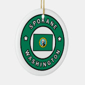 Spokane Washington Keramisch Ornament (Rechts)