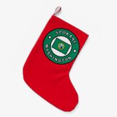 Spokane Washington Kleine Kerstsok (Voorkant (Hangend))