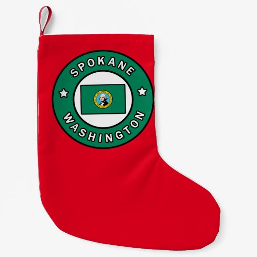 Spokane Washington Kleine Kerstsok (Voorkant)