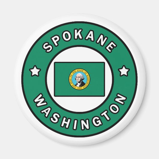 Spokane Washington Magneet (Voorkant)