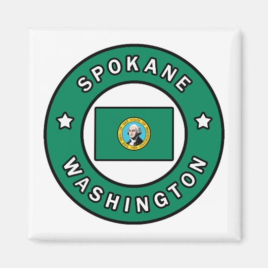 Spokane Washington Magneet (Voorkant)