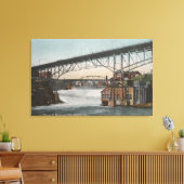 Spokane, Washington, Monroe Street Canvas Afdruk (Insitu (Woonkamer))