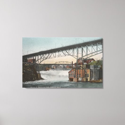 Spokane, Washington, Monroe Street Canvas Afdruk (Voorkant)