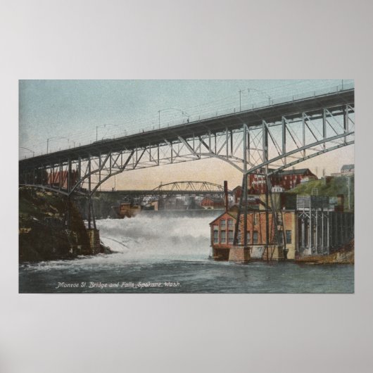 Spokane, Washington, Monroe Street Poster (Voorkant)