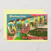 Spokane Washington ontroerende aankondiging (Voorkant / Achterkant)