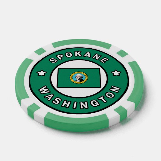 Spokane Washington Poker Chips (Enkel)