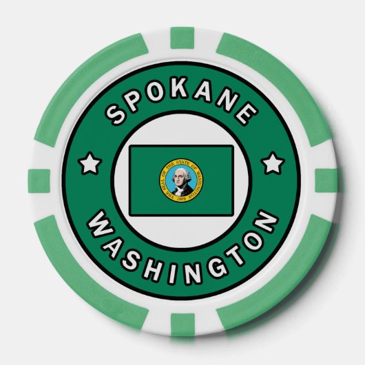 Spokane Washington Poker Chips (Voorkant)
