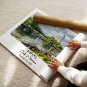 Spokane Washington Poster, Aquarel, Op Maat Poster