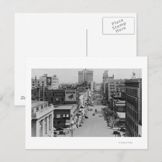 Spokane, Washington — Riverside Avenue Briefkaart (Voorkant / Achterkant)