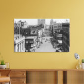 Spokane, Washington — Riverside Avenue Canvas Afdruk (Insitu (Woonkamer))