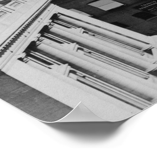 Spokane, Washington — Riverside Avenue Poster (Hoek)