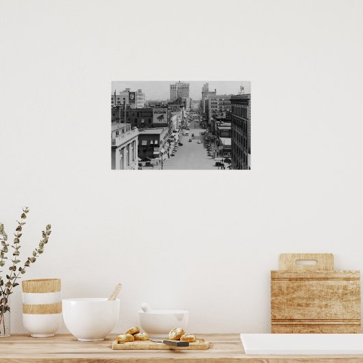 Spokane, Washington — Riverside Avenue Poster (Keuken)