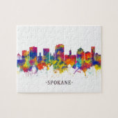 Spokane Washington Skyline Legpuzzel (Horizontaal)