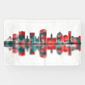 Spokane Washington Skyline Spandoek (Horizontaal)