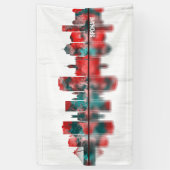 Spokane Washington Skyline Spandoek (Verticaal)