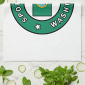 Spokane Washington Theedoek (Gevouwen)