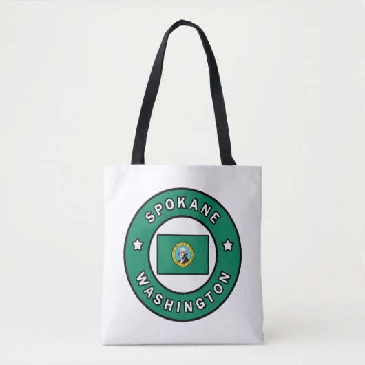 Spokane Washington Tote Bag (Voorkant)