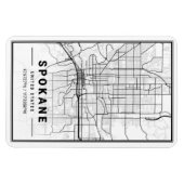 Spokane Washington USA Travel City Map Magneet (Horizontaal)