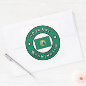 Spokane Washington Vierkante Sticker (Envelop)