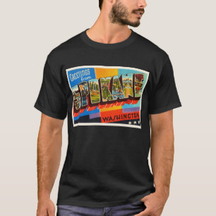 Spokane Washington WA Old Vintage Travel Souvenir T-shirt